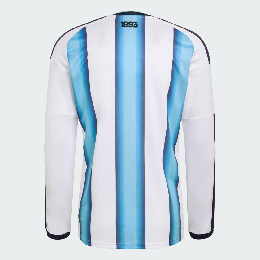 Camiseta Titular Selección  26 Manga Larga White / Icey Blue / Light Blue