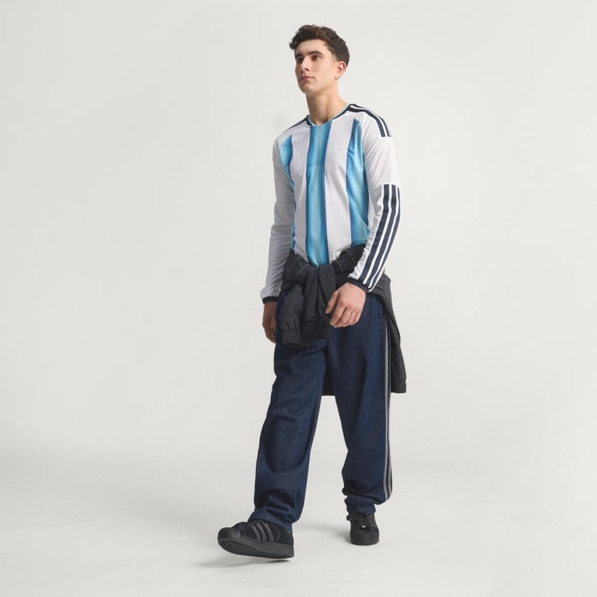 Camiseta Titular Selección 26 Manga Larga Versión Jugador White / Icey Blue / Light Blue