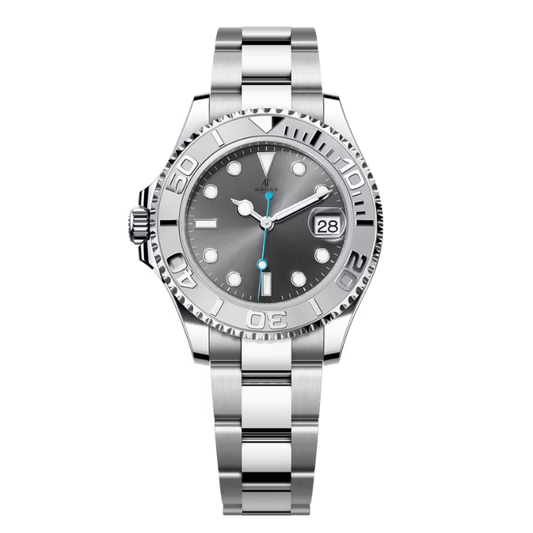 Sport 37 – Rhodium Dial | Steel Bracelet & Matte Rotating Bezel
