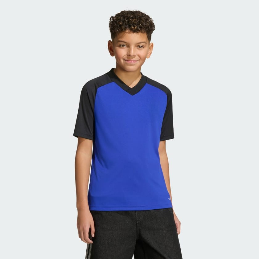 Camiseta Alternativa Prepartido Selección 26 Niños Lucid Blue