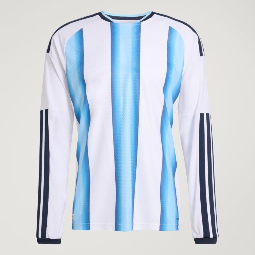 Camiseta Titular Selección 26 Manga Larga Versión Jugador White / Icey Blue / Light Blue