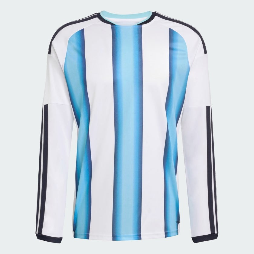 Camiseta Titular Selección  26 Manga Larga White / Icey Blue / Light Blue