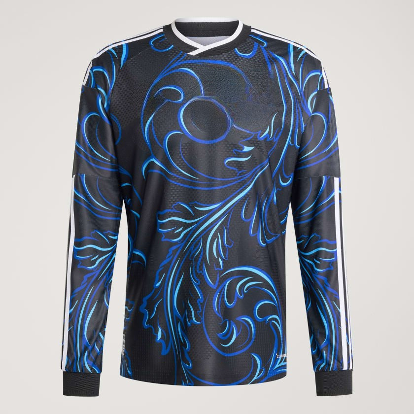 Camiseta Alternativa Selección 26 Versión Jugador Manga Larga Black / Lucid Blue / Blue Burst