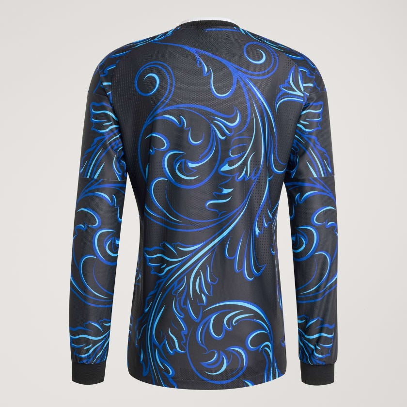 Camiseta Alternativa Selección 26 Versión Jugador Manga Larga Black / Lucid Blue / Blue Burst