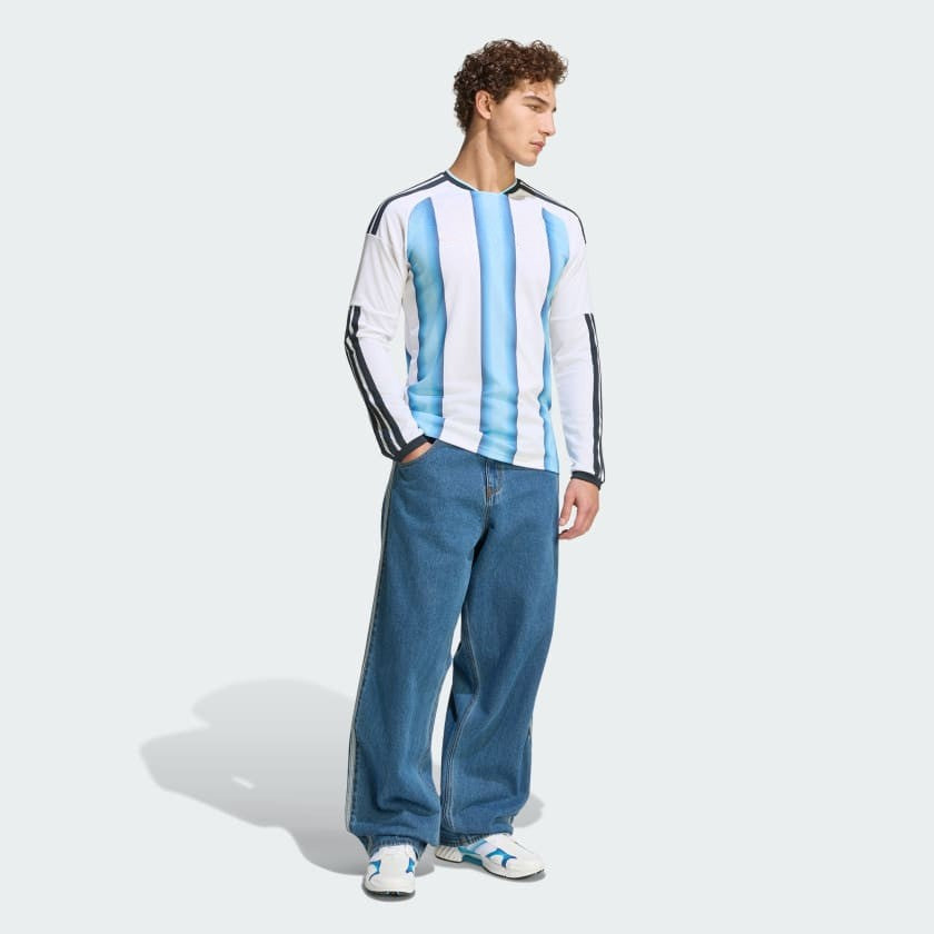 Camiseta Titular Selección  26 Manga Larga White / Icey Blue / Light Blue