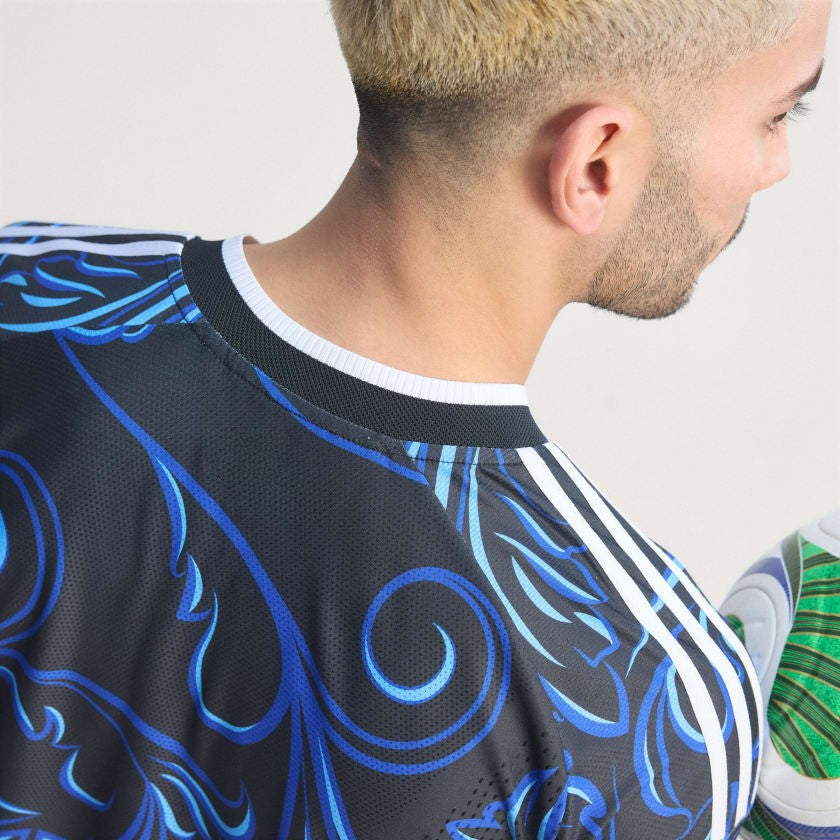 Camiseta Alternativa Selección 26 Versión Jugador Manga Larga Black / Lucid Blue / Blue Burst