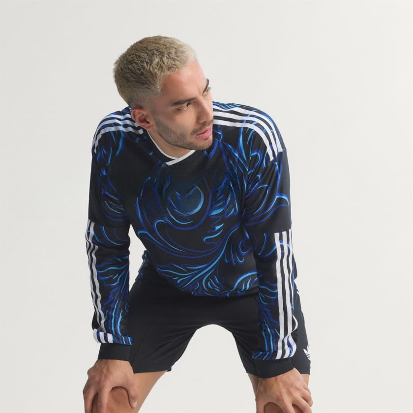 Camiseta Alternativa Selección 26 Versión Jugador Manga Larga Black / Lucid Blue / Blue Burst