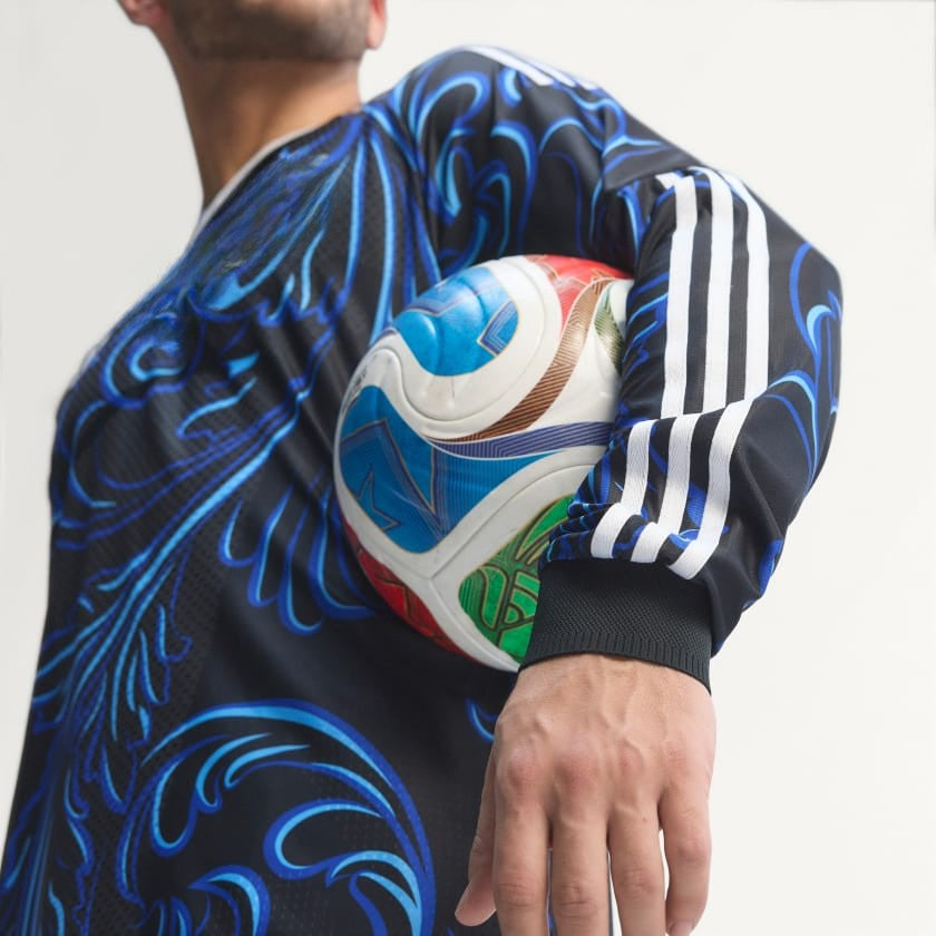 Camiseta Alternativa Selección 26 Versión Jugador Manga Larga Black / Lucid Blue / Blue Burst