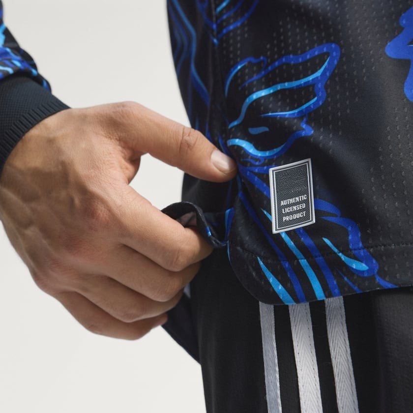 Camiseta Alternativa Selección 26 Versión Jugador Manga Larga Black / Lucid Blue / Blue Burst