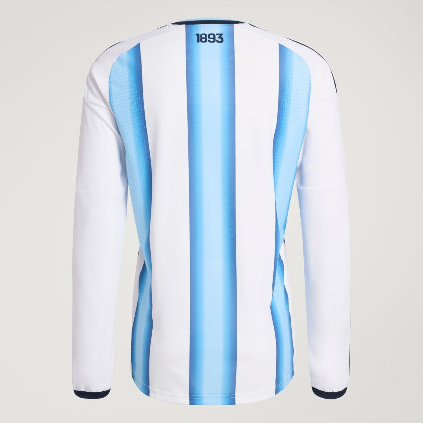 Camiseta Titular Selección 26 Manga Larga Versión Jugador White / Icey Blue / Light Blue