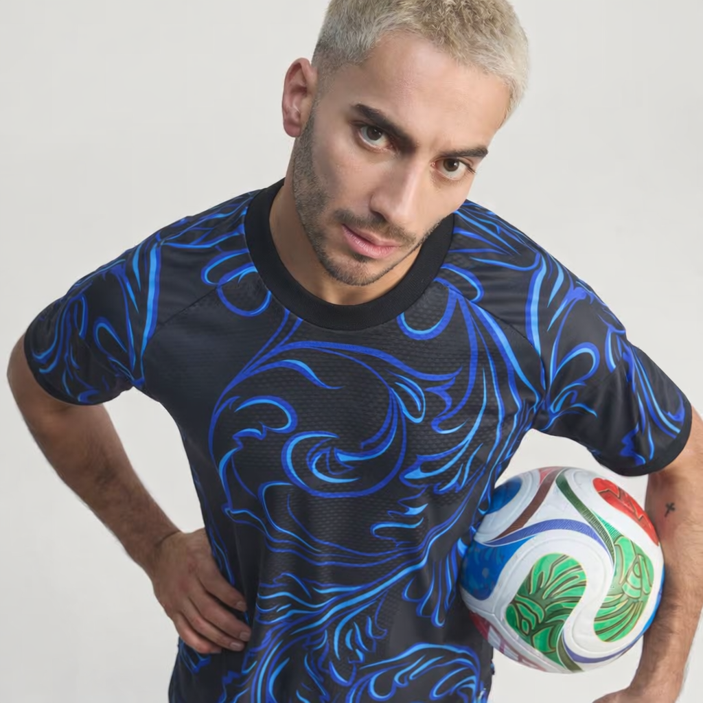 Camiseta Alternativa Selección Argentina 26 Versión Jugador Black / Lucid Blue / Blue Burst