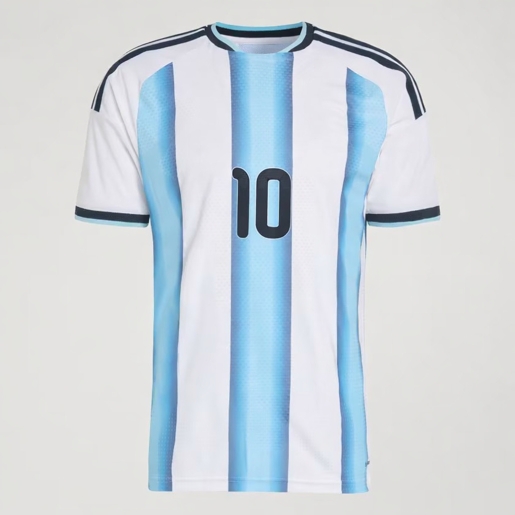 Camiseta Titular Messi Selección Argentina 26 Versión Jugador White / Icey Blue / Light Blue