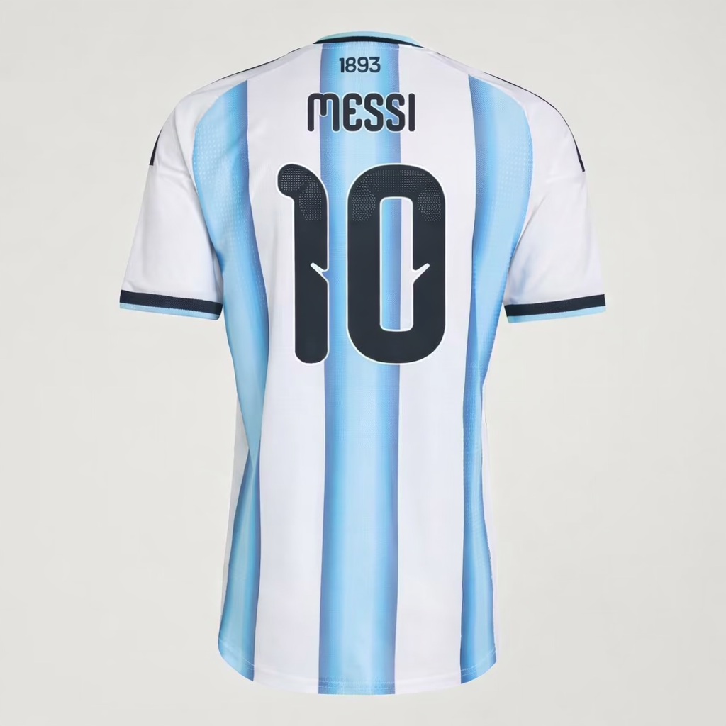 Camiseta Titular Messi Selección Argentina 26 Versión Jugador White / Icey Blue / Light Blue