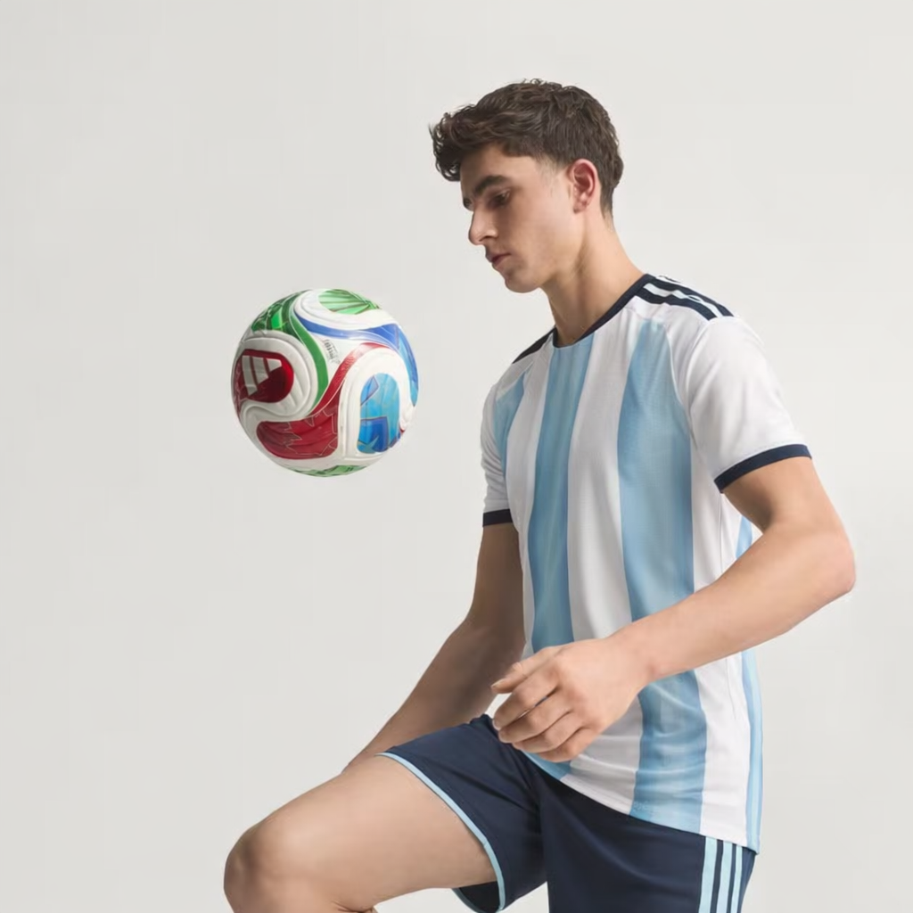 Camiseta Titular Messi Selección Argentina 26 Versión Jugador White / Icey Blue / Light Blue