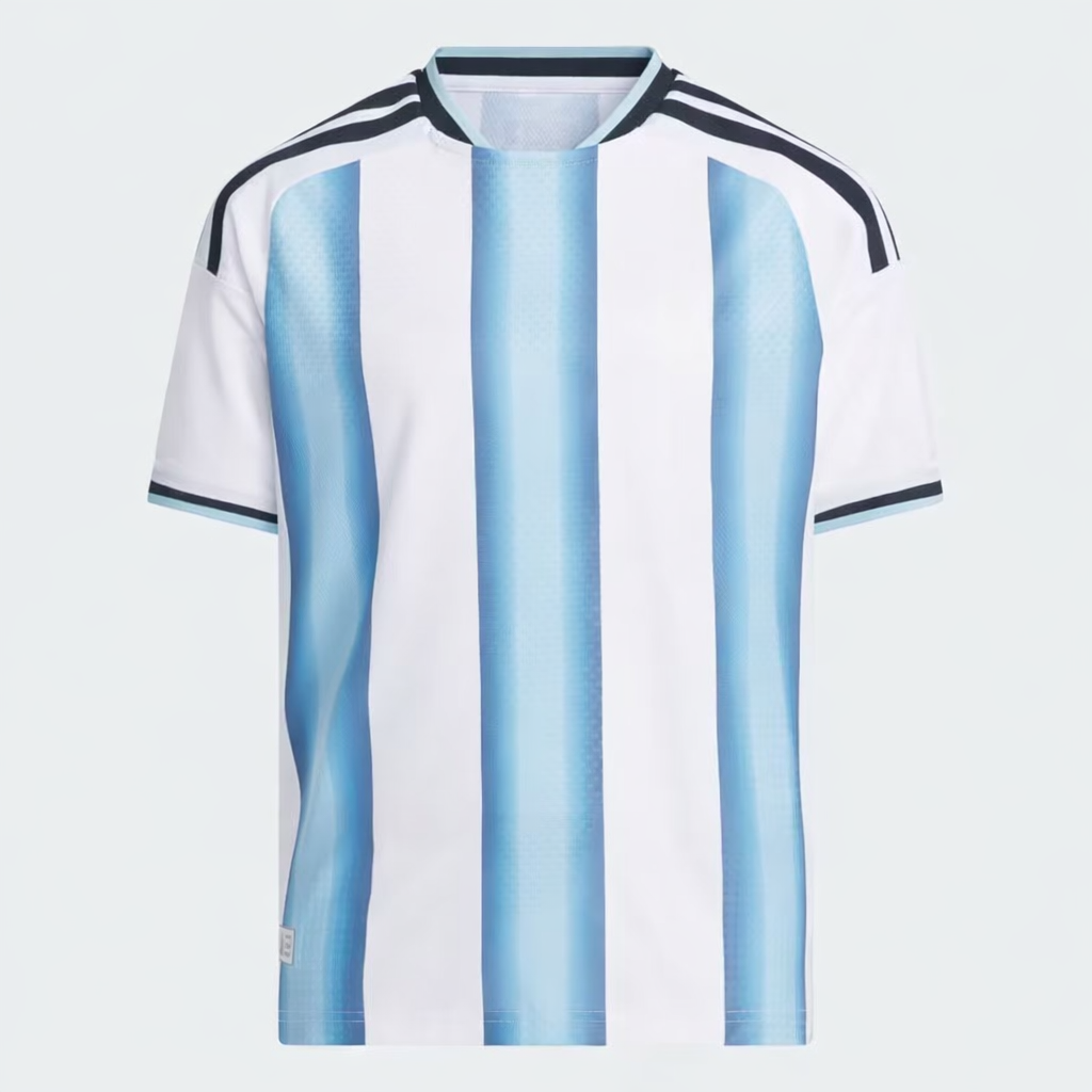 Camiseta Titular Selección Argentina 26 Versión Jugador Niños White / Icey Blue / Light Blue