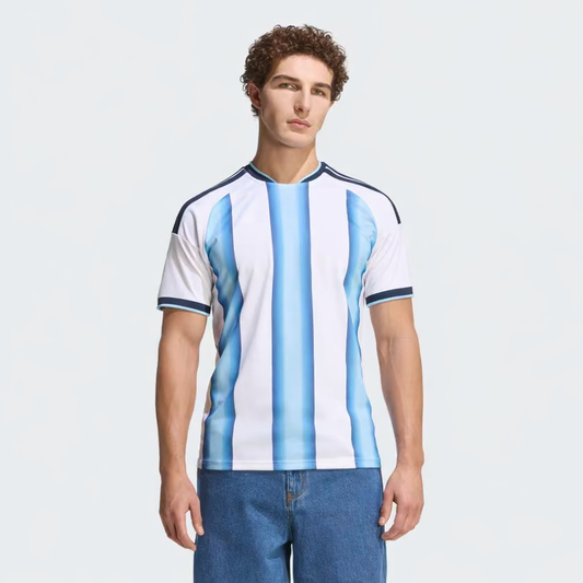 Camiseta Titular Selección Argentina 26 Messi White / Icey Blue / Light Blue