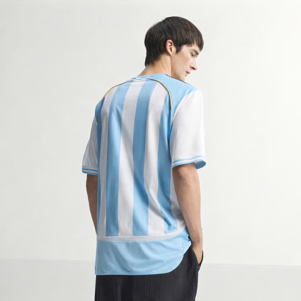 Camiseta Titular Selección Argentina 2006 White / Clear Blue