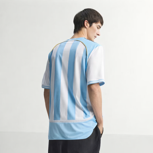 Camiseta Titular Selección Argentina 2006 White / Clear Blue
