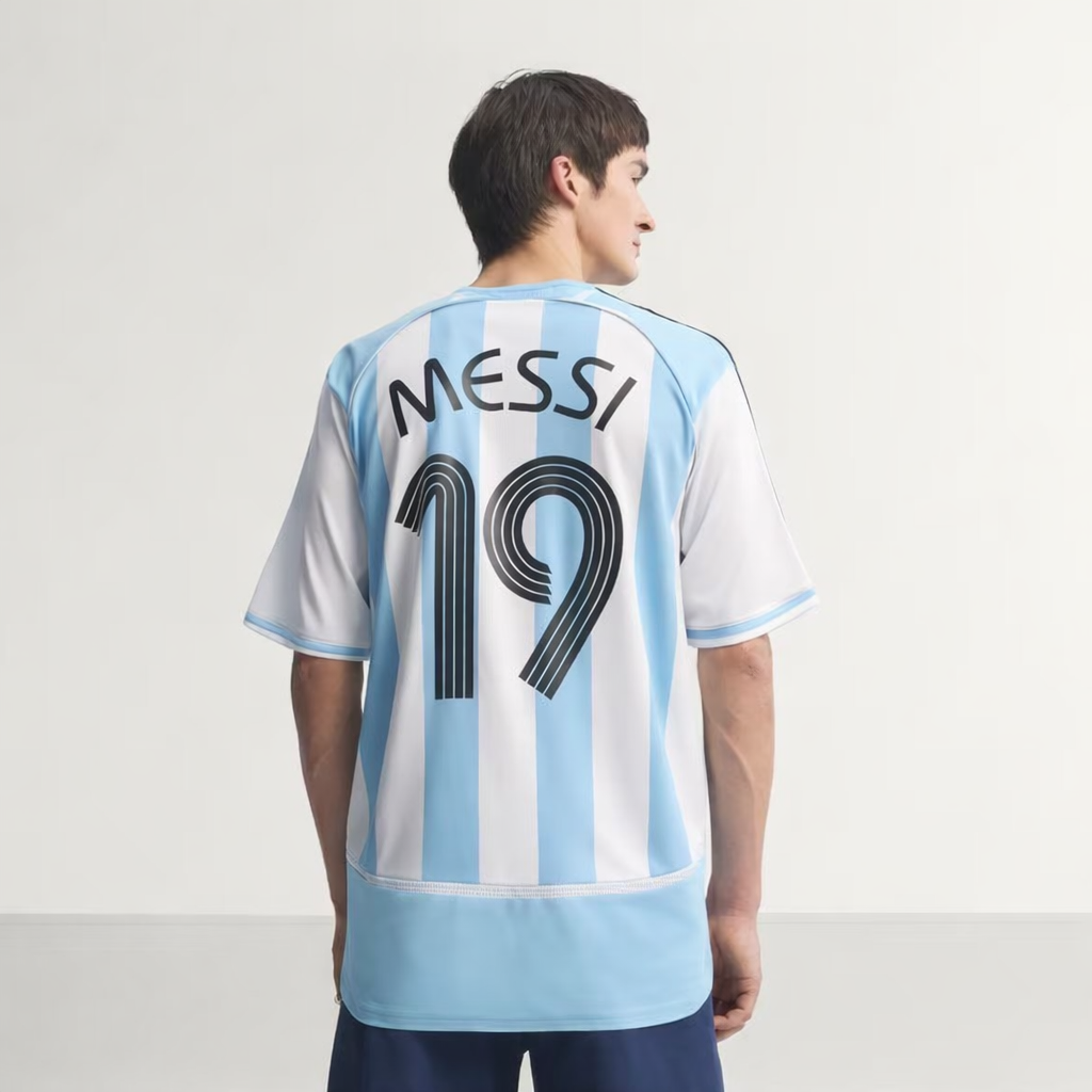 Camiseta Titular Selección Argentina 2006 Messi White