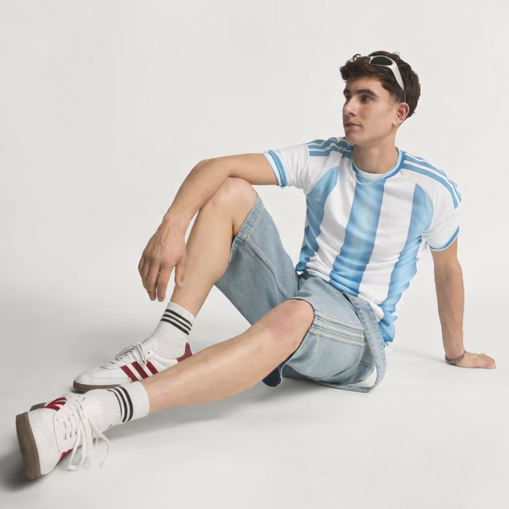 Camiseta Titular Selección Argentina 26 Versión Jugador White / Icey Blue / Light Blue