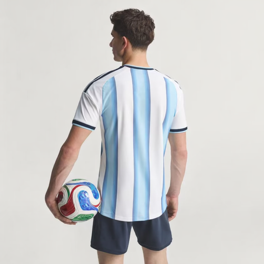 Camiseta Titular Selección Argentina 26 Versión Jugador White / Icey Blue / Light Blue