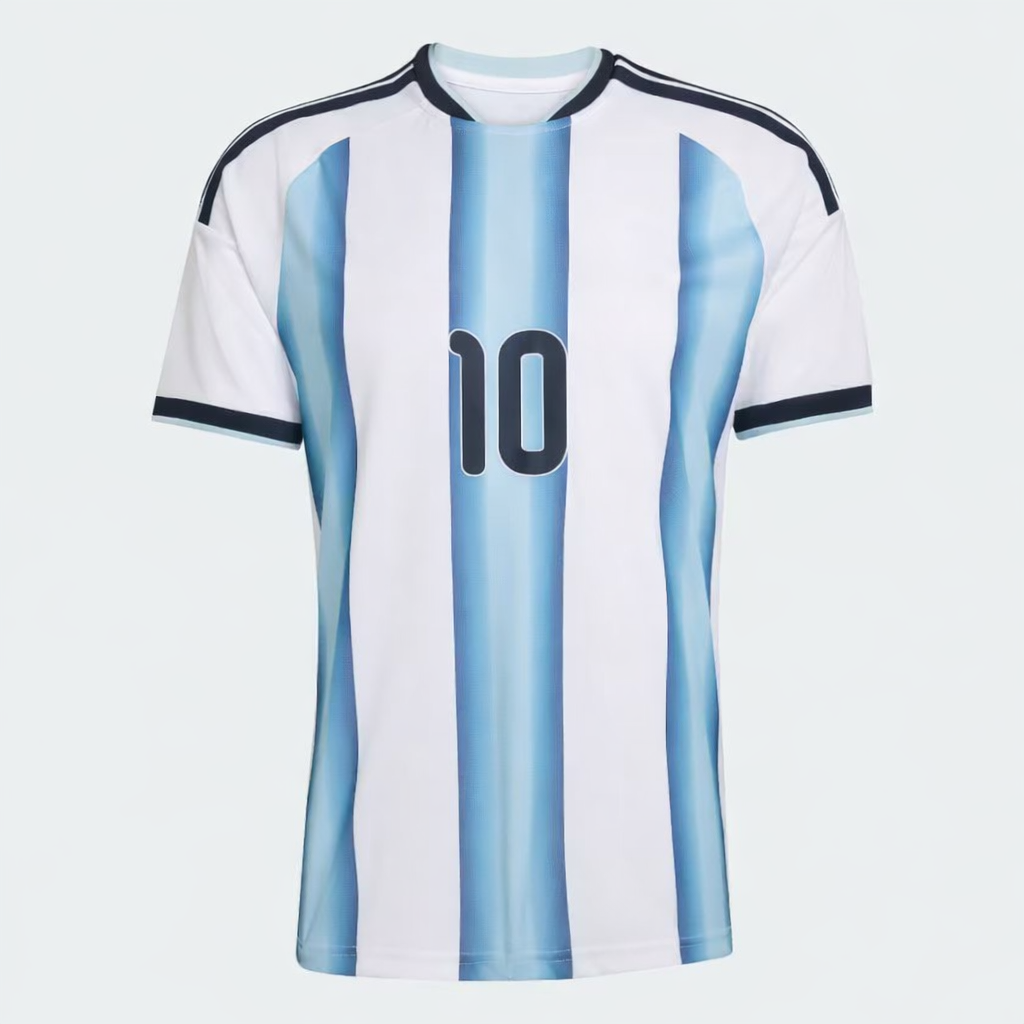 Camiseta Titular Selección Argentina 26 Messi White / Icey Blue / Light Blue