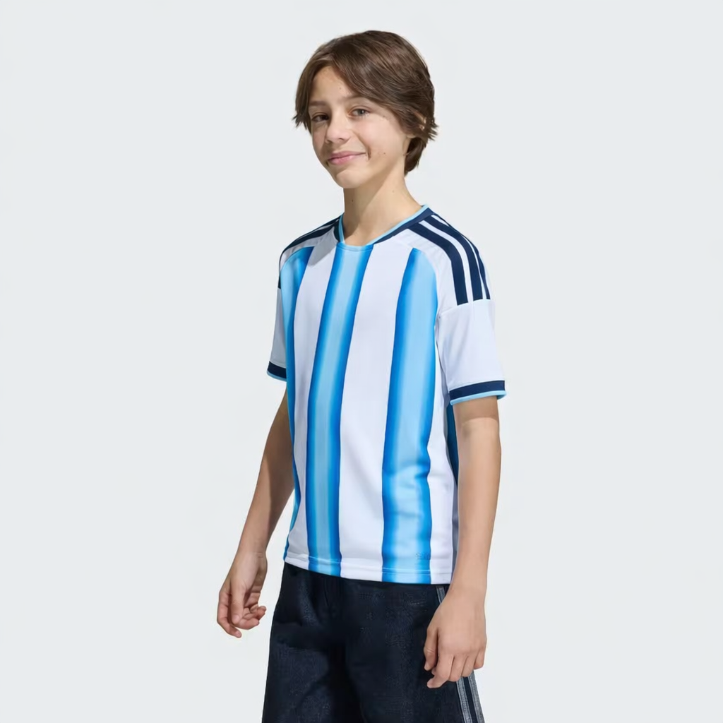 Camiseta Titular Selección Argentina 26 Niños White / Icey Blue / Light Blue