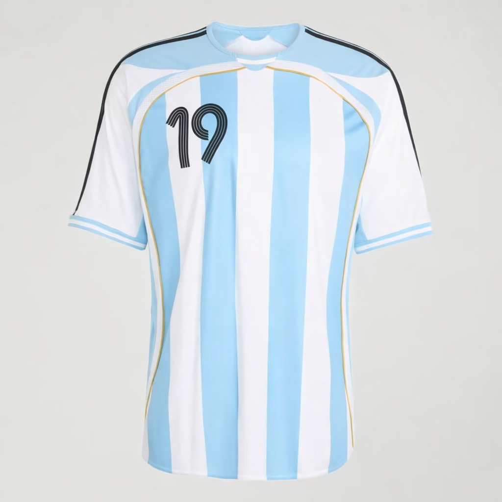 Camiseta Titular Selección Argentina 2006 Messi White