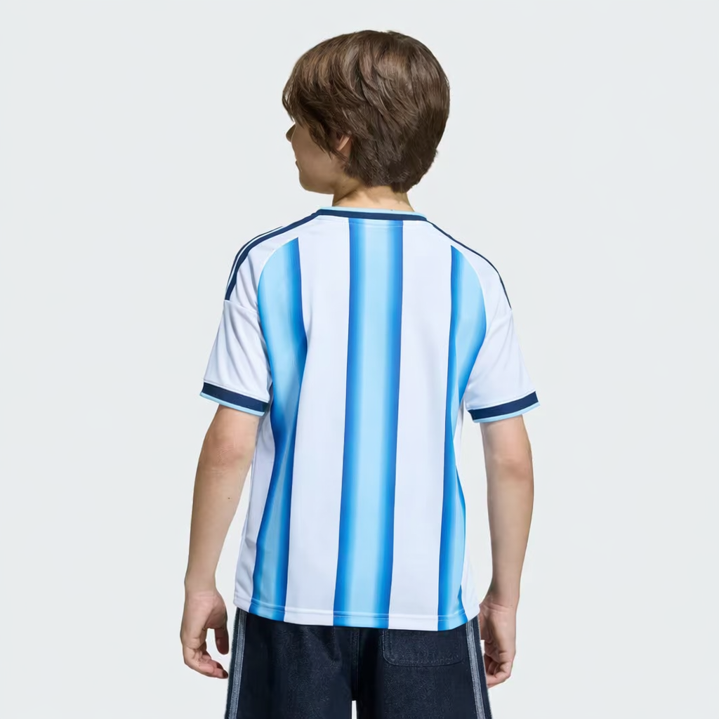 Camiseta Titular Selección Argentina 26 Niños White / Icey Blue / Light Blue