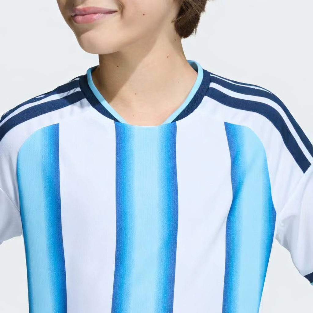 Camiseta Titular Selección Argentina 26 Niños White / Icey Blue / Light Blue